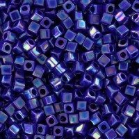 Miyuki square - cubes 1.8mm kralen - Opaque cobalt ab SB18-484